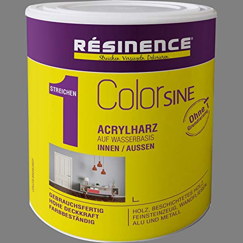 Resinence 0,50 Liter Colorsine Acrylharz auf Wasserbasis City Seidenmatt von Resinence