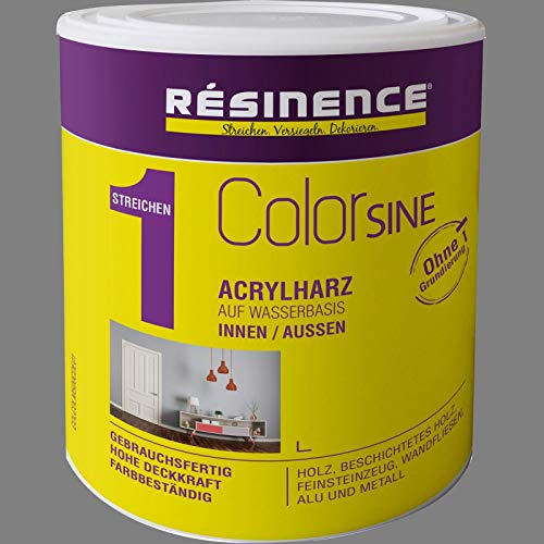 Resinence 0,50 Liter Colorsine Acrylharz auf Wasserbasis Wolke Seidenmatt von Resinence