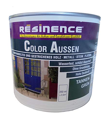 Resinence 250ml, Color Aussen Tannengrün Seidenmatt, Aussenbereich von Resinence