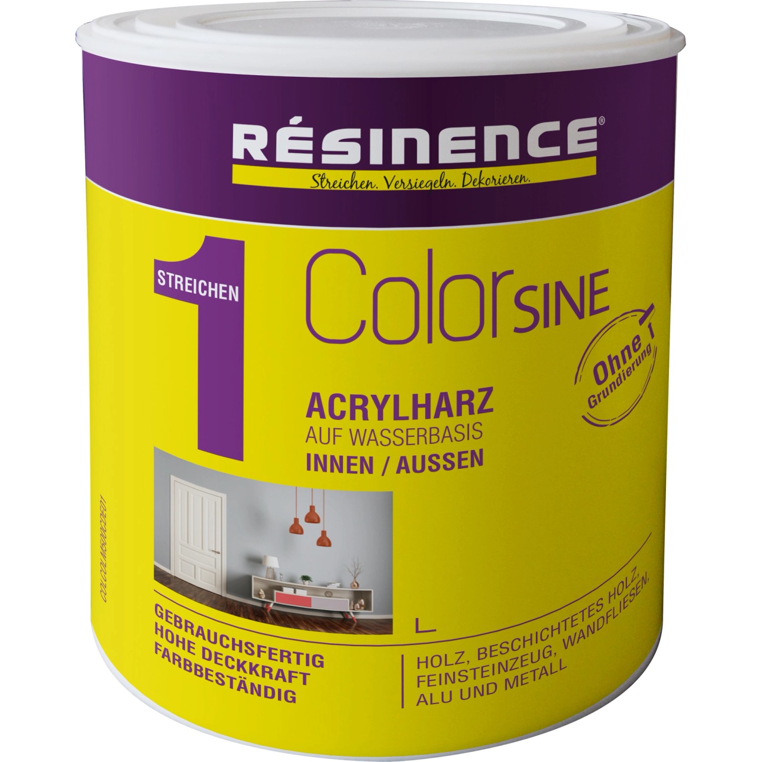 Resinence Colorsine Buntlack Weiß seidenmatt 500 ml von Resinence