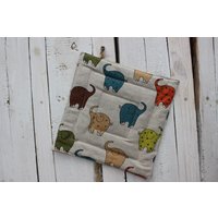 Leinen Topflappen Elefanten Print Küchen Dekor Leinen Topflappen Elefanten Print Küchen Dekor von Reska