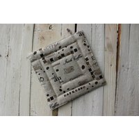 Topflappen Mit Kaffee Thema Notizen - Leinen Küchen Weihnachtsgeschenk Für Den Koch Topflappen Mit Kaffee Thema Notizen - Leinen Küchen Weihnachtsgeschenk Für Den Koch von Reska