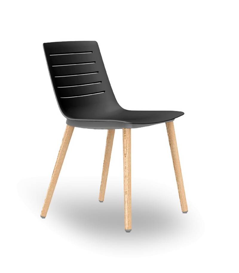 Resol Skin Wood Stuhl mit Holzgestell - 2er Set - von Resol