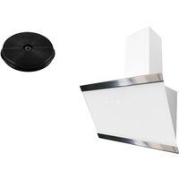 Dunstabzugshaube Schräghaube Kopffrei 60 cm Weiß mit Filter Respekta Dunstabzugshaube Schräghaube Kopffrei 60 cm Weiß mit Filter Respekta von Respekta