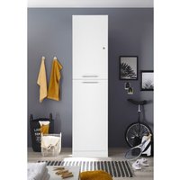 Hochschrank Wäscheschrank Badschrank Wäscheregal 50 cm Weiß Clara Respekta von Respekta