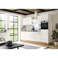 Küche Küchenzeile Küchenblock Marleen Premium 280 cm Weiß Artisan Eiche Respekta von Respekta