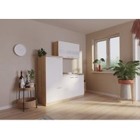 Küche Miniküche Single Eiche Weiß Kühlschrank Luis 160 cm Respekta Küche Miniküche Single Eiche Weiß Kühlschrank Luis 160 cm Respekta von Respekta