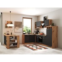 Küche Winkelküche Inselküche Einbauküche Eiche Grau Hilde 280 cm Respekta Küche Winkelküche Inselküche Einbauküche Eiche Grau Hilde 280 cm Respekta von Respekta