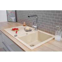 Küchenspüle Einbauspüle Spülbecken Granit 86 x 50 Vanille Creme Respekta Austin Küchenspüle Einbauspüle Spülbecken Granit 86 x 50 Vanille Creme Respekta Austin von Respekta