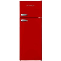 Kühlschrank freistehend 171 Liter 4 Gefrierfach Stand Retro 144 cm Rot Respekta von Respekta