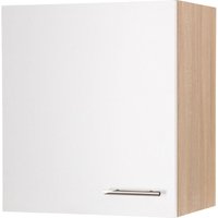 Oberschrank Hängeschrank 50 cm Eiche Sägerau Weiß Merle Respekta von Respekta