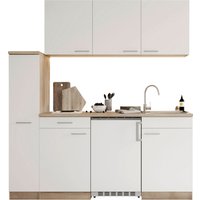 RESPEKTA Küche "Luis, Duo Kochfeld, wahlweise mit Mikrowelle, Korpus Eiche Sägerau,", Breite 180 cm von Respekta