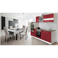 RESPEKTA Küchenblock »KB270WWCG«, mit E-Geräten, Gesamtbreite: 270 cm - rot von Respekta