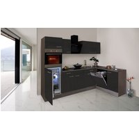 RESPEKTA Küchenzeile »KBL280EYGS«, mit E-Geräten, Gesamtbreite: 280 cm - grau von Respekta