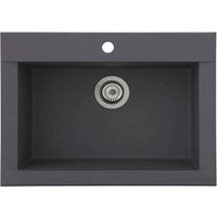 RESPEKTA Spüle, BxHxL: 66 x 21 x 50 cm, Mineralite - grau von Respekta