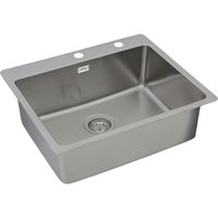 Einbauspüle 1 Becken mit Hahnlochbank Chicago Single 60x50cm Spüle - Respekta von Respekta