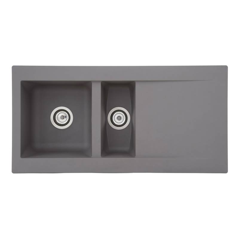 Respekta Einbauspüle 'Denver' Mineralite betongrau 100 x 50 cm von Respekta