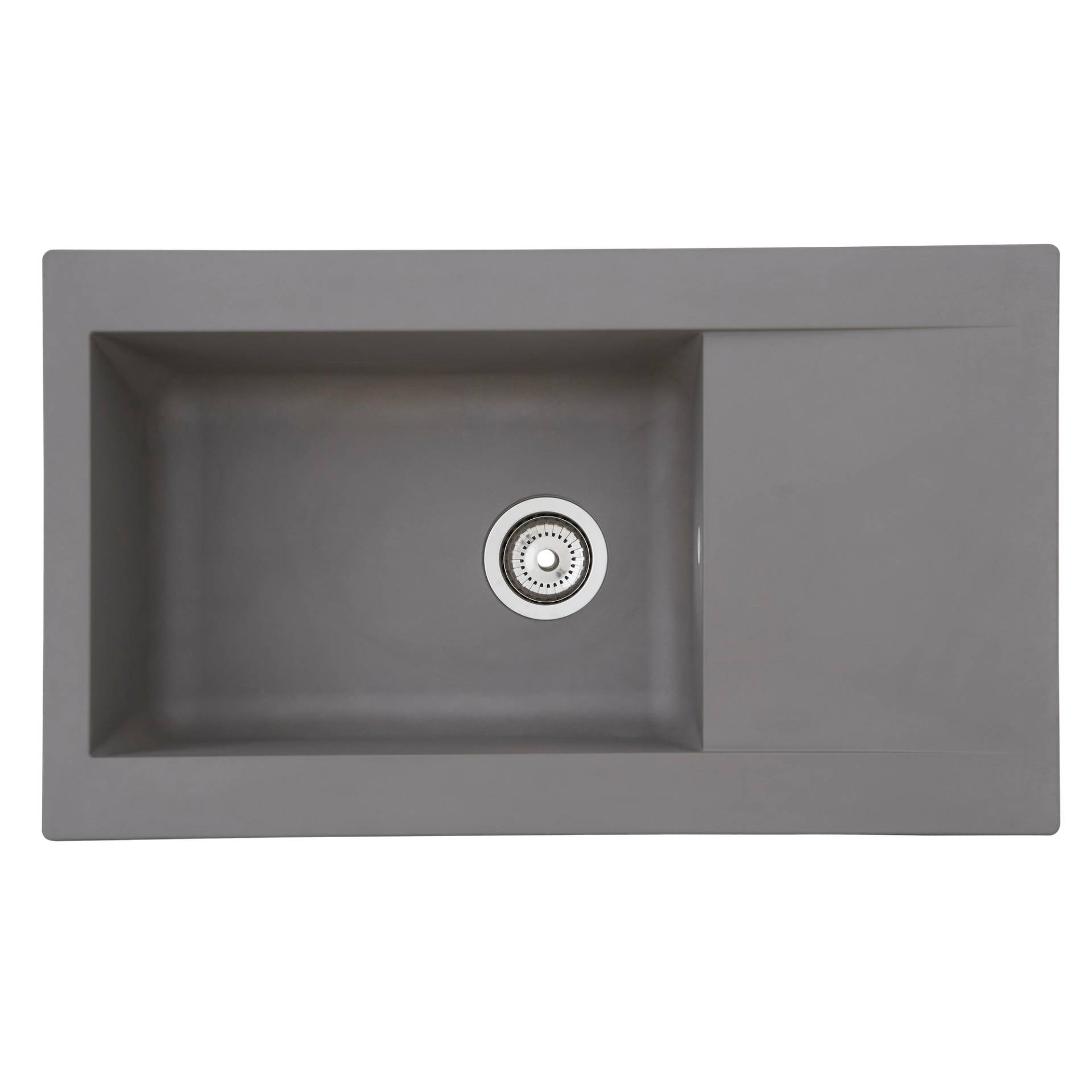 Respekta Einbauspüle 'Denver' Mineralite betongrau 86 x 50 cm Respekta Einbauspüle 'Denver' Mineralite betongrau 86 x 50 cm von Respekta