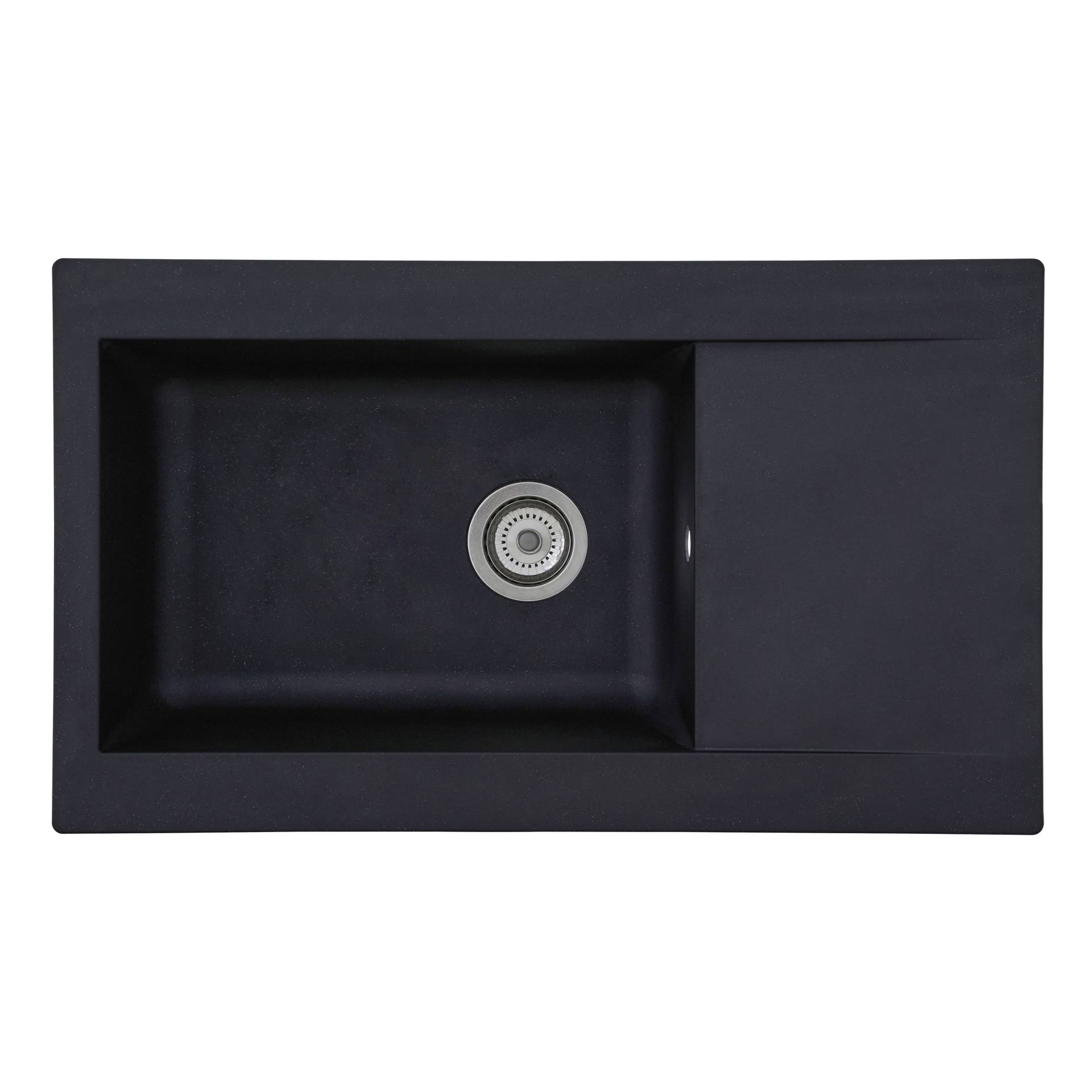 Respekta Einbauspüle 'Denver' Mineralite schwarz 86 x 50 cm Respekta Einbauspüle 'Denver' Mineralite schwarz 86 x 50 cm von Respekta