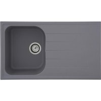 Respekta Einbauspüle Orlando 86 x 50 G Beton grau Granitverbundmaterial B/H/T: ca. 86x20,9x50 cm Respekta Einbauspüle Orlando 86 x 50 G Beton grau Granitverbundmaterial B/H/T: ca. 86x20,9x50 cm von Respekta