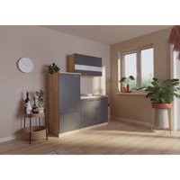 Küche Miniküche Single Eiche Grau Kühlschrank Luis 160 cm Respekta Küche Miniküche Single Eiche Grau Kühlschrank Luis 160 cm Respekta von Respekta