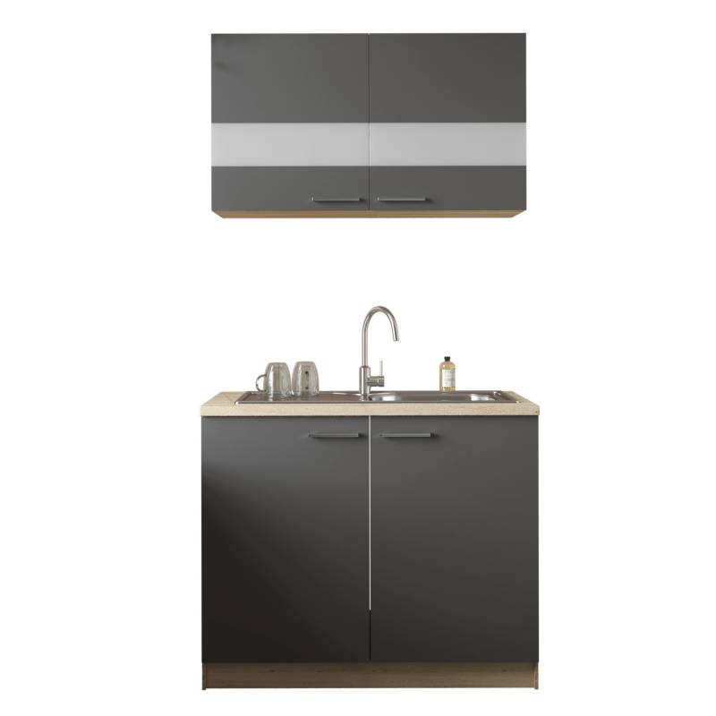 Respekta Küchenmöbel-Set 1 Merle 100 cm Grau von Respekta