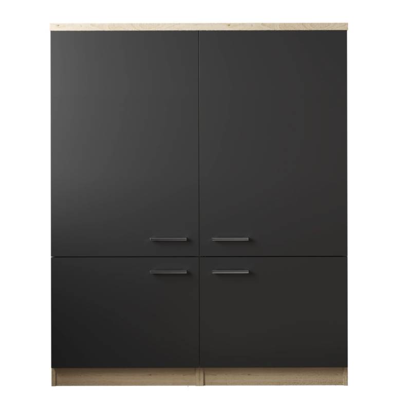 Respekta Küchenmöbel-Set 11 Merle 120 cm Schwarz von Respekta