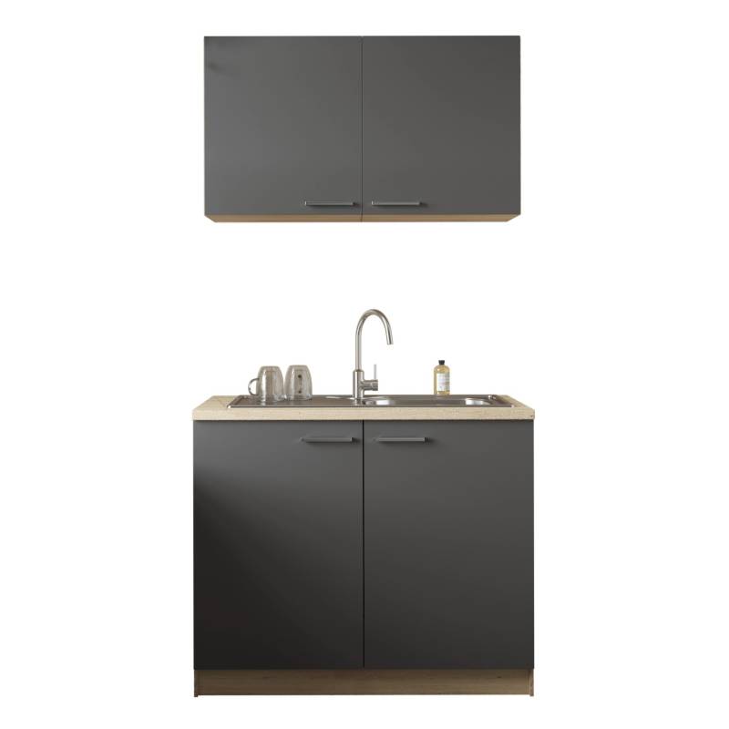 Respekta Küchenmöbel-Set 2 Merle 100 cm Grau von Respekta