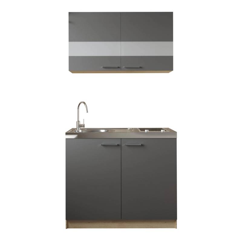 Respekta Küchenmöbel-Set 3 Merle 100 cm Grau von Respekta