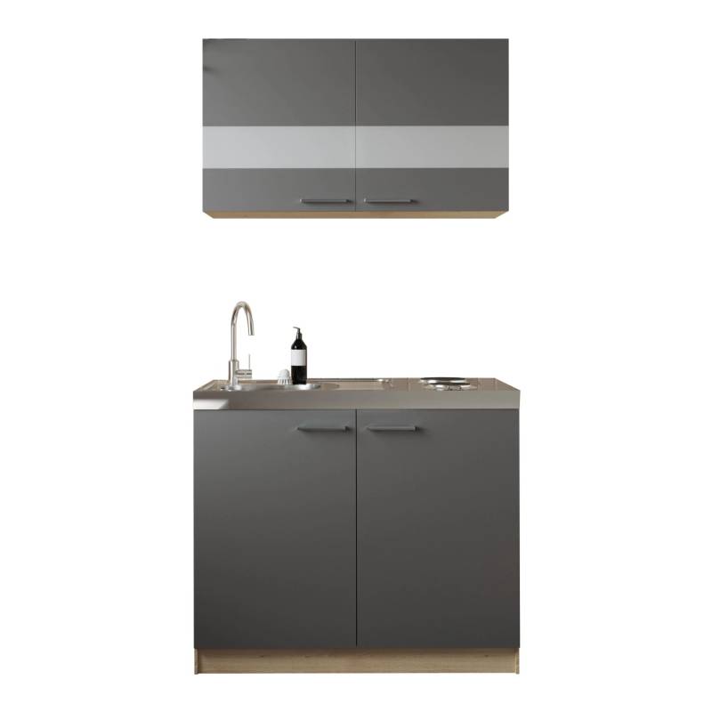 Respekta Küchenmöbel-Set 5 Merle 100 cm Grau von Respekta