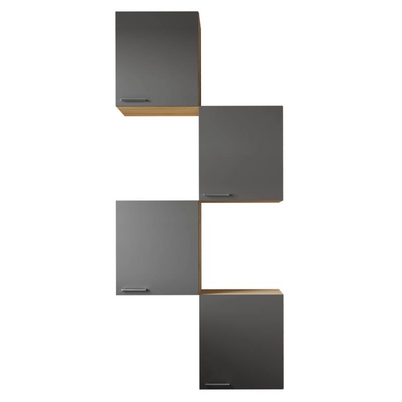 Respekta Küchenmöbel-Set 7 Merle 100 cm Grau von Respekta