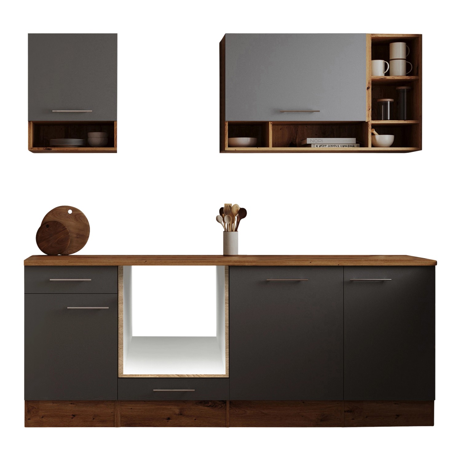 Respekta Küchenzeile Hilde LBBEKB220EGC ohne E-Geräte 220 cm Grau Respekta Küchenzeile Hilde LBBEKB220EGC ohne E-Geräte 220 cm Grau von Respekta