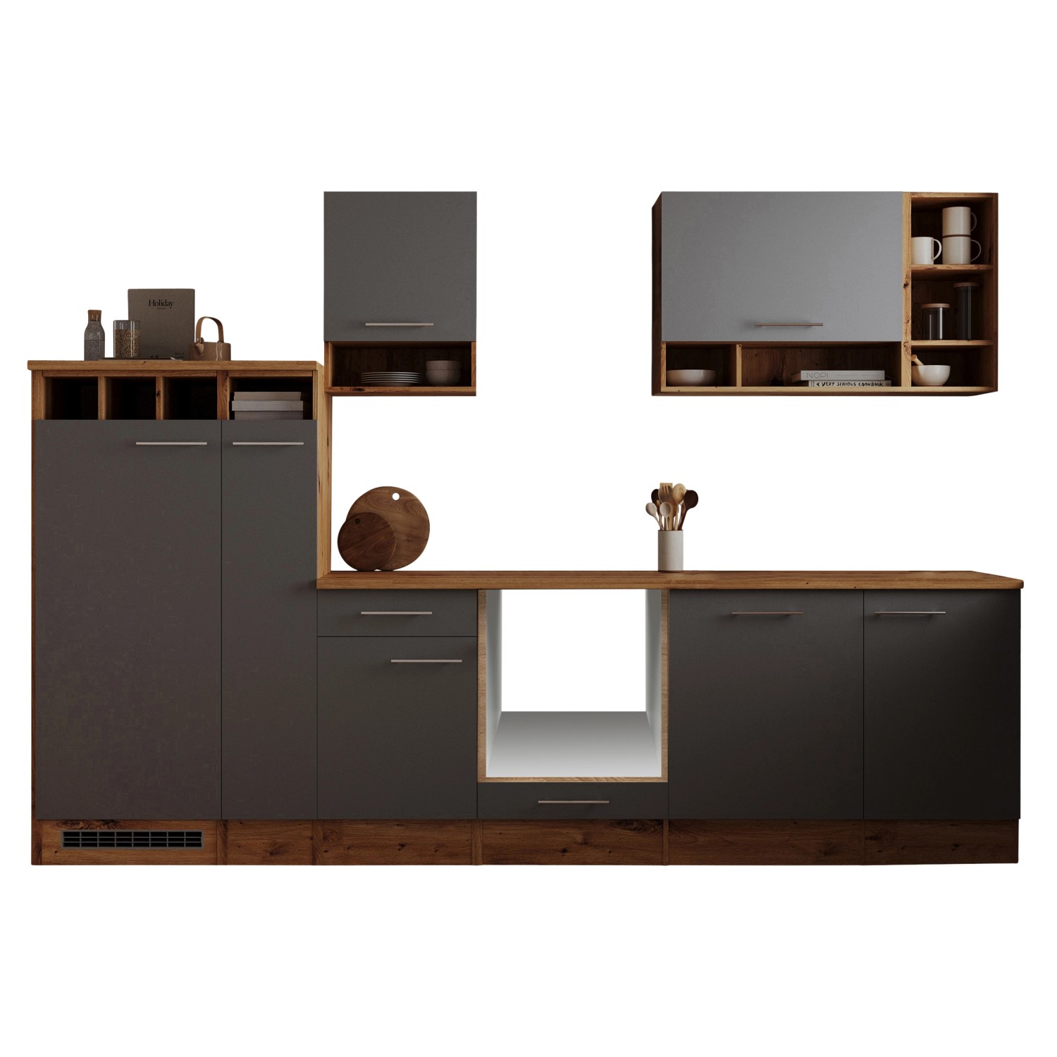 Respekta Küchenzeile Hilde LBBEKB310EGC ohne E-Geräte 310 cm Grau Respekta Küchenzeile Hilde LBBEKB310EGC ohne E-Geräte 310 cm Grau von Respekta