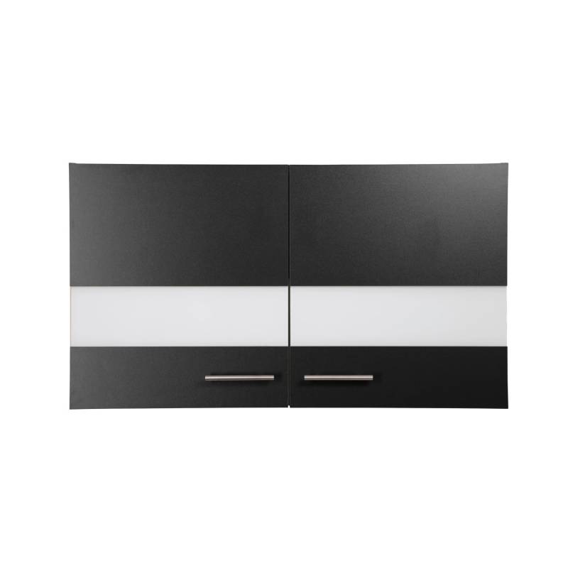 Respekta Oberschrank Merle 100 cm Schwarz von Respekta