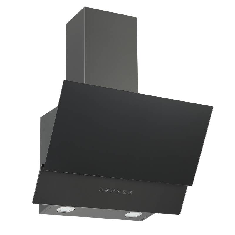 Respekta Schräghaube 'CH66060BSGA' Metall/Glas schwarz 60 cm von Respekta