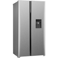 Side by Side Kühlschrank Gefrierkombi Wasserspender Inox Look 178 cm Respekta von Respekta