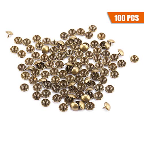 Resefinem 100pcs verdicken Eisenklammern Nägel, die stabil sind und Sich für die Möbeltrommel -Holztürsofa -Möbel -Dekoration oder Handwerk 6 * 12mm anschließen (10 * 9MM) von Respicefinem
