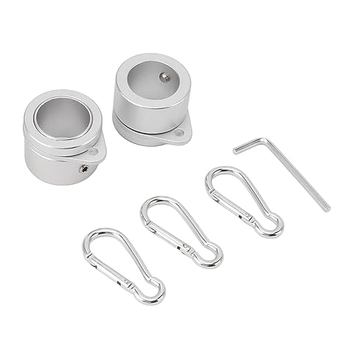 Resefinem 2 PCs G3/4 -Flag -Pol -Polen Aluminiumlegierung 360 ° rotierende Anti -Wrap -Spinning -Fahnenmast -Montage -Clip -Kit Silber für Standardmasten ideal für Standardmasten (Silber) von Respicefinem