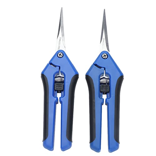 Resefinem 2 PCs beschnitten Scherengartenhandkamm mit gerader Kurve Ultra -inzwischen Edelstahlblätter, die präzise Schnitte reduzieren Resefinem 2 PCs beschnitten Scherengartenhandkamm mit gerader Kurve Ultra -inzwischen Edelstahlblätter, die präzise Schnitte reduzieren von Respicefinem