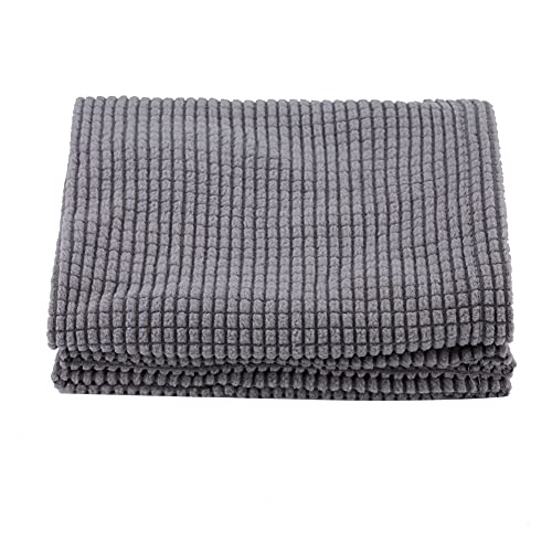 Resefinem 2PCs Staubdichtes Armlehnenabdeckungsschutz aus Polyester für Stuhl Sesselsofa Liege Couch in rotem, weichem und nicht giftigem Ideal für Wohnkultur (Hellgrau) von Respicefinem
