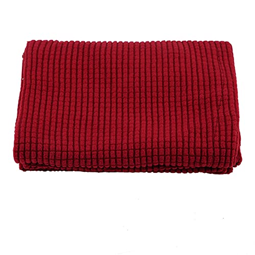 Resefinem 2PCs Staubdichtes Armlehnenabdeckungsschutz aus Polyester für Stuhl Sesselsofa Liege Couch in rotem, weichem und nicht giftigem Ideal für Wohnkultur (Weinrot) von Respicefinem