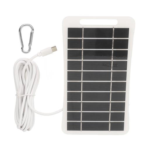 Resefinem 2W 5V USB Solar Panel Ladegerät Tragbare Solarpanel Typ C Hocheffizienz Polykristalline Silizium Mini klein für Outdoor Auto Travel Solar Panel Power Bank von Respicefinem
