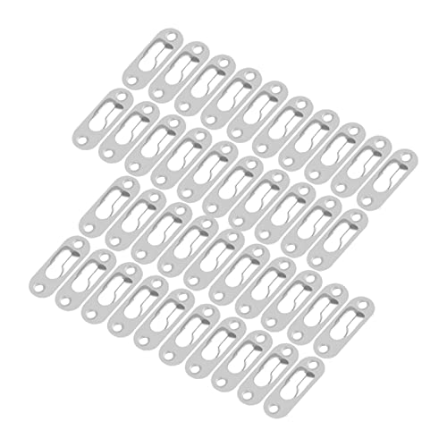 Resefinem 40 PCs Silberton -Metall -Schlüsselloch -Kleiderbügelverschlüsse ideal für Bilderrahmen Hängen Starke Innenräume Verwenden Sie 1,5 mm dicke Qualitätsprodukte Resefinem 40 PCs Silberton -Metall -Schlüsselloch -Kleiderbügelverschlüsse ideal für Bilderrahmen Hängen Starke Innenräume Verwenden Sie 1,5 mm dicke Qualitätsprodukte von Respicefinem