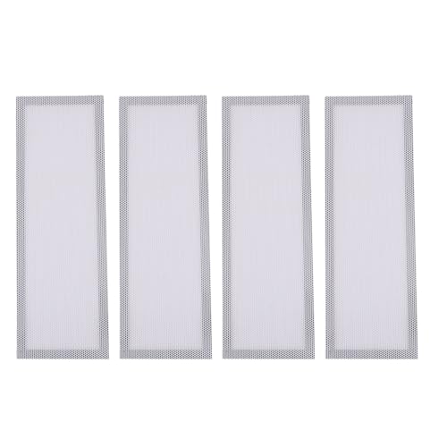 Resefinem 4PCS -Bodenentlüftungsabdeckungen aus Premium -PVC mit magnetischer Adsorption Ultra feines Netzdesign und Trümmer ideal für deutsche Häuser auf dem Boden (Weiß) von Respicefinem