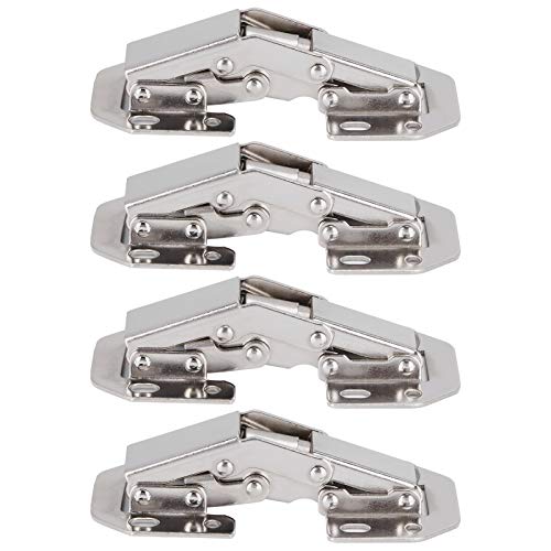 Resefinem 4set Schrankscharniere Brückengeformte Türscharnierkit Mechanisches Gerät mit Plattierung, die eine reibungslose Bewegung ideal für Schrankkleiderschrank von Respicefinem