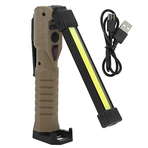 Resefinem 7 Modi Falten Sie LED COB Arbeitslicht Typ C Faltbare magnetische Notfall -Taschenlampe für die Wartung mit 1200 -mAh -Batterie 180 Grad rotierender Nicht -Schlupf und von Respicefinem