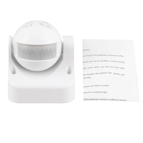 Resefinem AC110-240 V 10A Winkel Einstellbarer automatischer Infrarotsensor menschlicher Körperinduktionsschalter mit hoher und Stabiler Empfindlichkeit für den Gebrauch in von Respicefinem