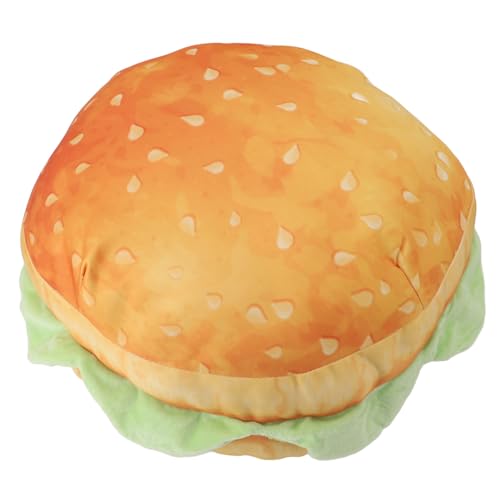Resefinem Burger Kissen weiche Plüsch -Sofa -Stuhlbodenkissen mit innovativem Cabrio -Design für Schlafzimmer Büro aus PP -Baumwolle ca. 40 cm Durchmesser und 852 g Gewicht von Respicefinem