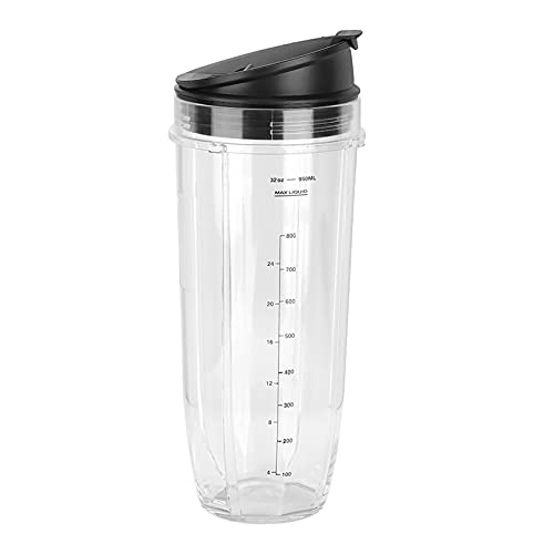 Resefinem Cup Deckel Mixer Teil Kit Safer nicht giftig und für Mixer in Küchen verwenden 32 Unzen für 900W 1000W Modelle (Copa grande 32oz) von Respicefinem