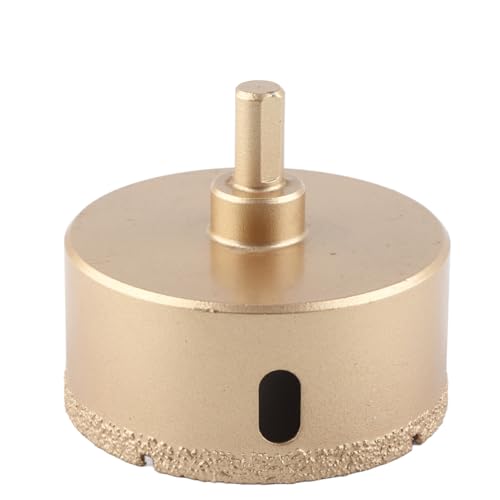 Resefinem Diamond Hole Saw Saw Saw Stahlfliesenlöcher Opener -Bohrer für Porzellanglas mit dreieckiger Schaft 65mm bietet dauerhafte Leistungslebensdauer und feine (75mm) von Respicefinem